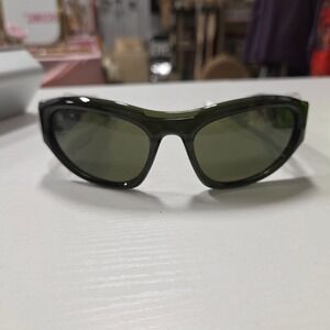 FORK Surge FK-16 Green Wraparound Sunglasses Mens Womens Cyber Y2K Sporty
